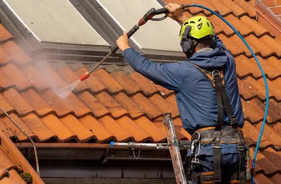 Démoussage et hydrofuge de toiture à Boos